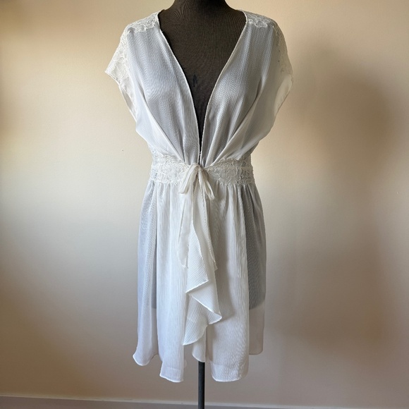 Oscar de la Renta White Chemise - Picture 1 of 8